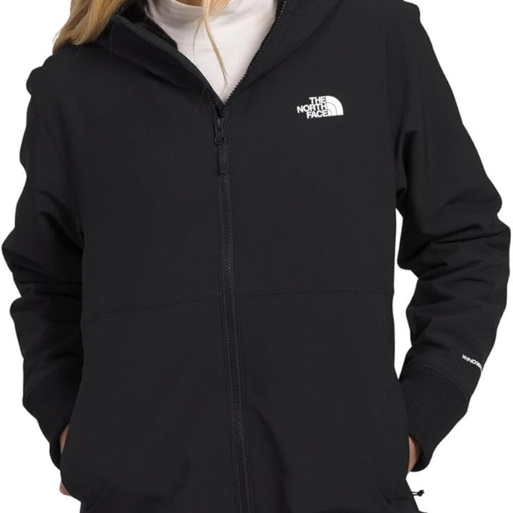 Women's Fleece Hooded Jacket Wind Water Resistant Recycled Polyester Medium